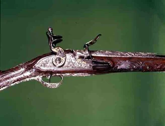 Rifle de aire, por J.G. Kolbe, c.1750